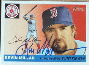 Kevin Millar Signed 2004 Topps Heritage Baseball Card - Boston Red Sox #462 SP