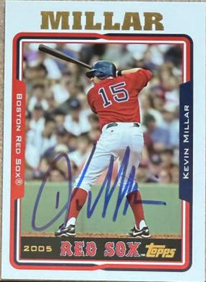 Kevin Millar Signed 2005 Topps Baseball Card - Boston Red Sox #131