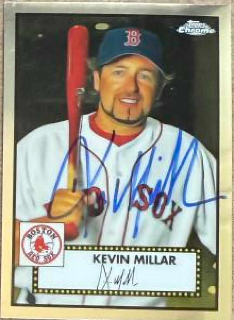 Kevin Millar Signed 2021 Topps Chrome Platinum Anniversary Baseball Card - Boston Red Sox #598
