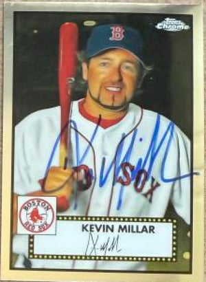 Kevin Millar Signed 2021 Topps Chrome Platinum Anniversary Baseball Card - Boston Red Sox #598