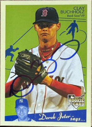 Clay Buchholz Signed 2008 Upper Deck Goudey Baseball Card - Boston Red Sox #27