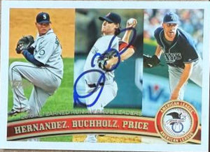 Clay Buchholz Signed 2011 Topps Baseball Card - Boston Red Sox #235