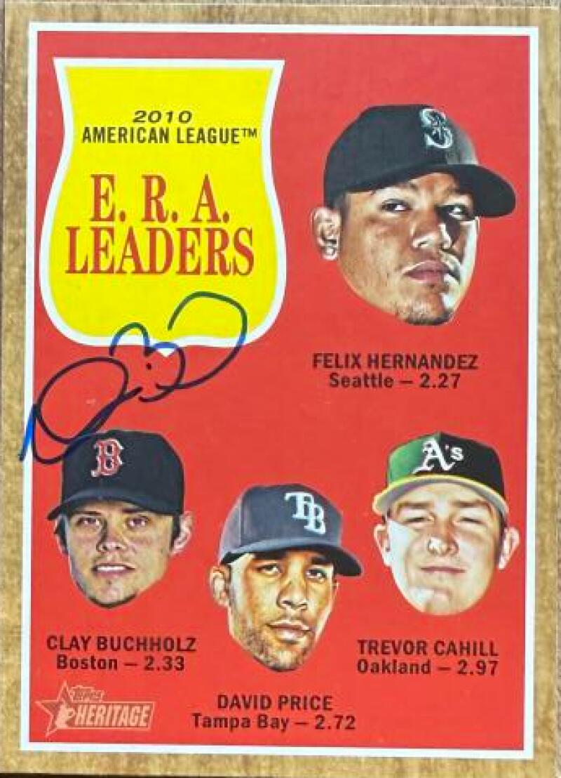 Clay Buchholz Signed 2011 Topps Heritage Baseball Card - Boston Red Sox #55 LL
