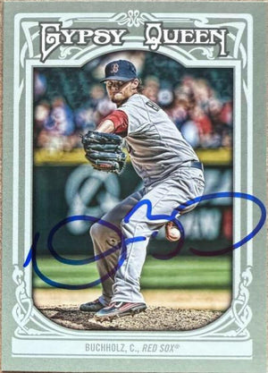 Clay Buchholz Signed 2013 Topps Gypsy Queen Baseball Card - Boston Red Sox #51