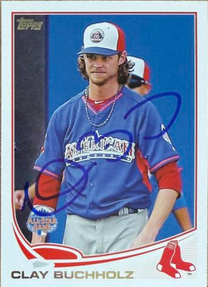 Clay Buchholz Signed 2013 Topps Update Baseball Card - Boston Red Sox #US63 ASG