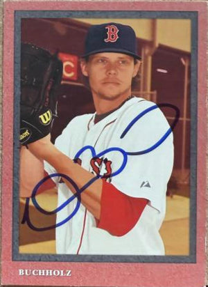 Clay Buchholz Signed 2014 Topps Turkey Red Baseball Card - Boston Red Sox #10