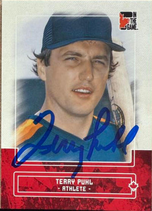 Terry Puhl Signed 2011 In The Game Canadiana Baseball Card - Houston Astros