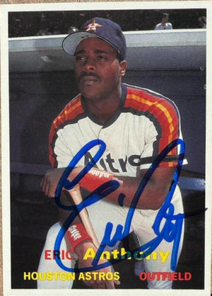 Eric Anthony Signed 1990 Sports Collectors Digest Baseball Card Price Guide Monthly Baseball Card - Houston Astros #16