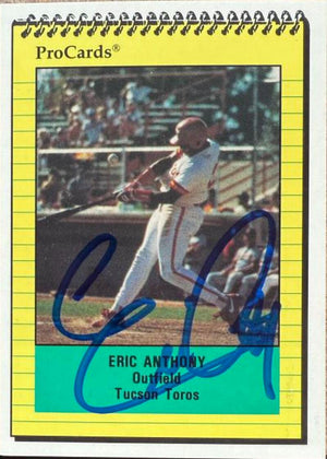 Eric Anthony Signed 1991 ProCards Baseball Card - Tucson Toros #2223