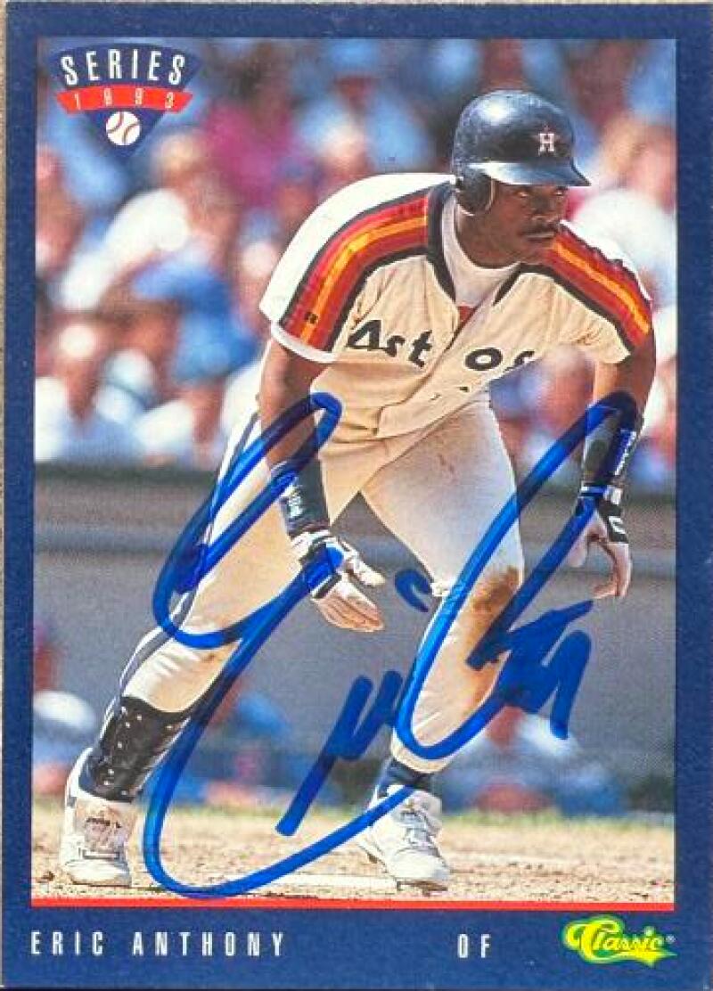 Eric Anthony Signed 1993 Classic Baseball Card - Houston Astros #T5