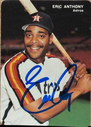 Eric Anthony Signed 1993 Mother's Cookies Baseball Card - Houston Astros #8