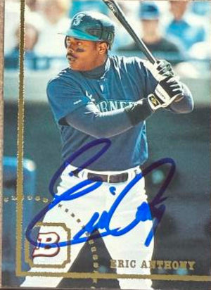 Eric Anthony Signed 1994 Bowman Baseball Card - Seattle Mariners #445