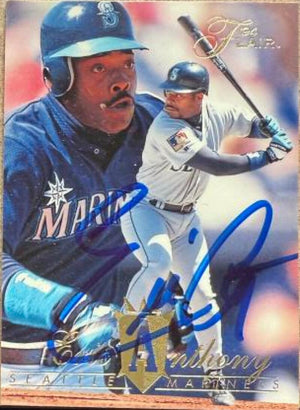 Eric Anthony Signed 1994 Flair Baseball Card - Seattle Mariners #98