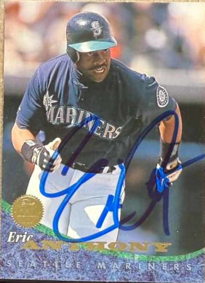 Eric Anthony Signed 1994 Leaf Baseball Card - Seattle Mariners #229