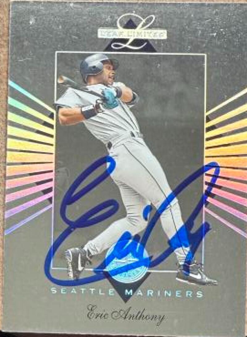 Eric Anthony Signed 1994 Leaf Limited Baseball Card - Seattle Mariners #64