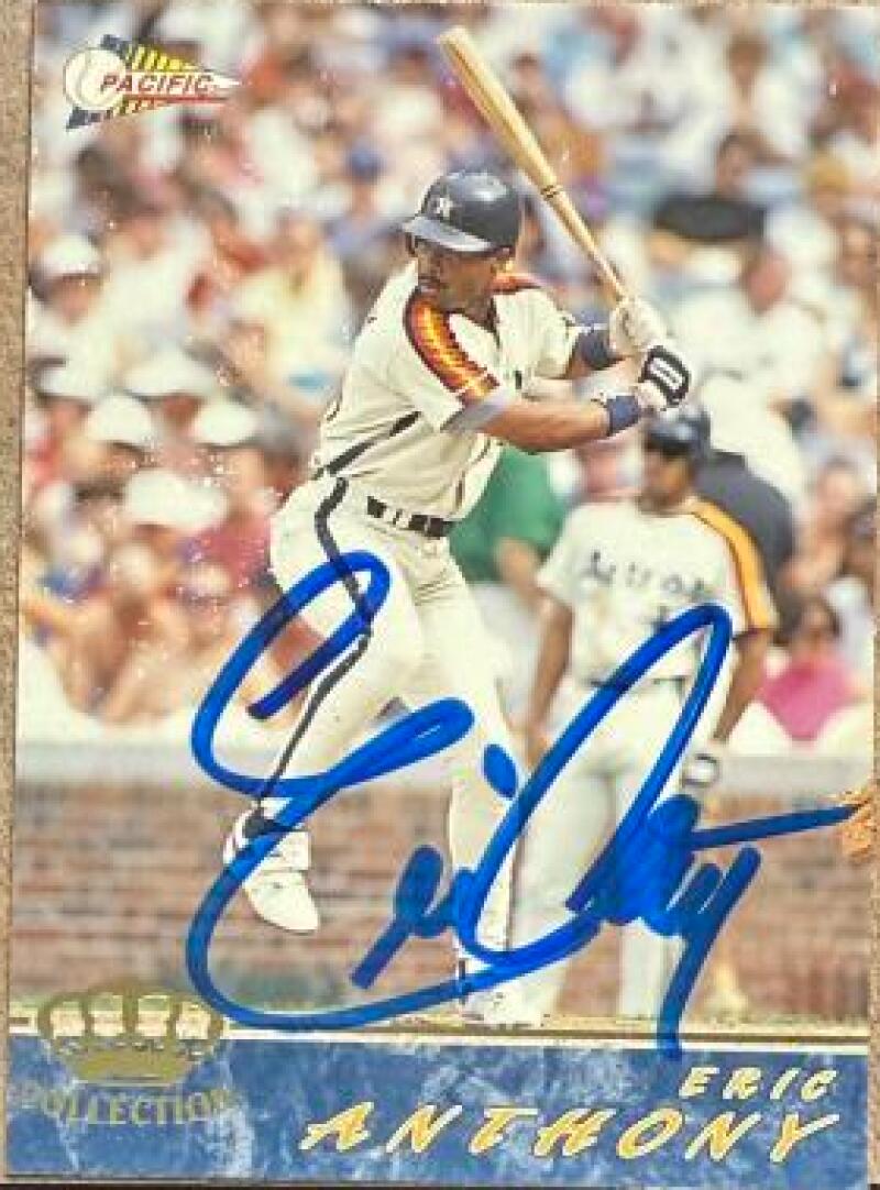 Eric Anthony Signed 1994 Pacific Baseball Card - Houston Astros #256