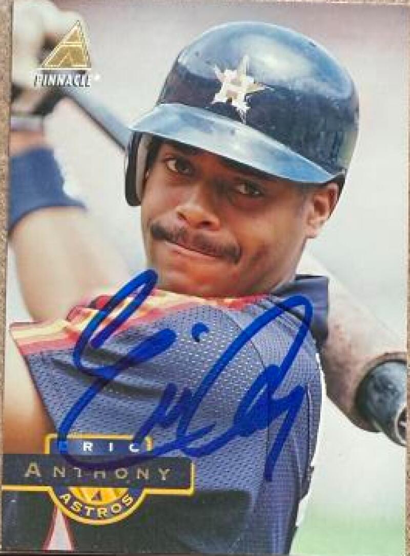 Eric Anthony Signed 1994 Pinnacle Baseball Card - Houston Astros #75