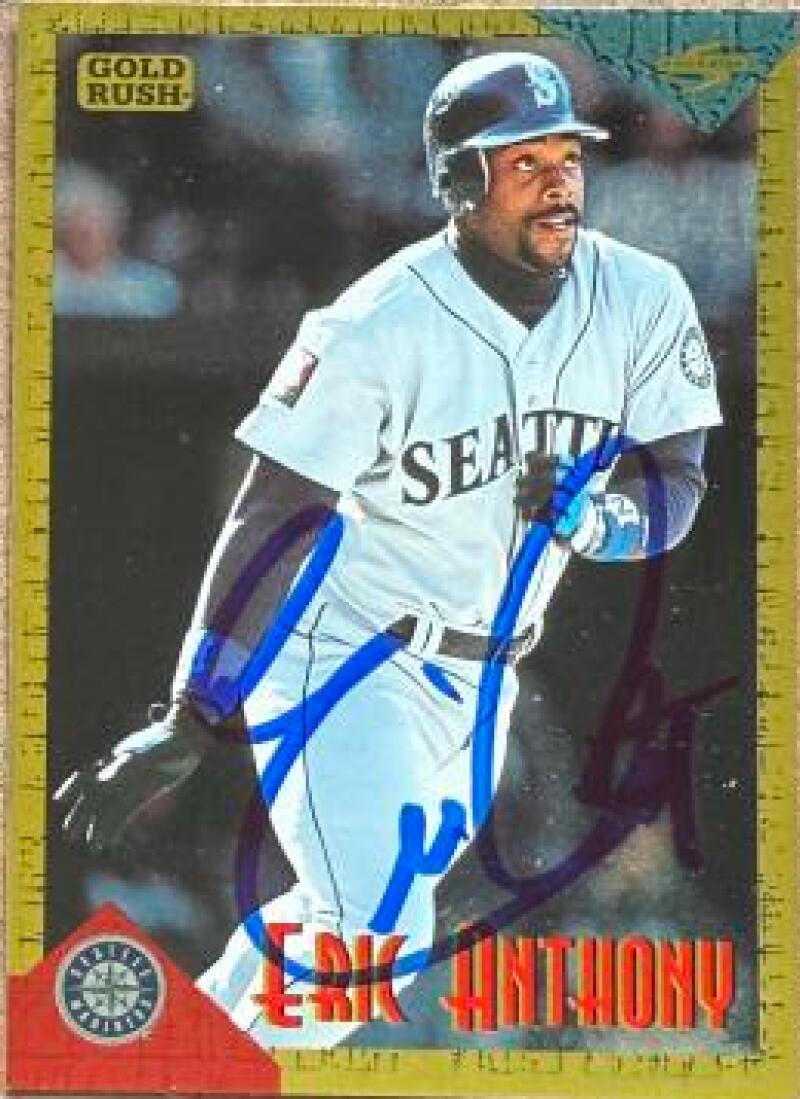 Eric Anthony Signed 1994 Score Rookie & Traded Gold Rush Baseball Card - Seattle Mariners #RT27
