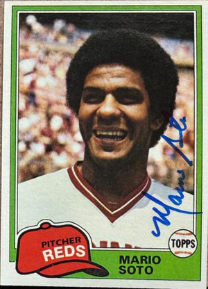Mario Soto Signed 1981 Topps Baseball Card - Cincinnati Reds