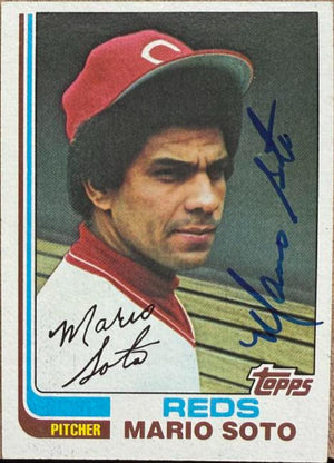 Mario Soto Signed 1982 Topps Baseball Card - Cincinnati Reds