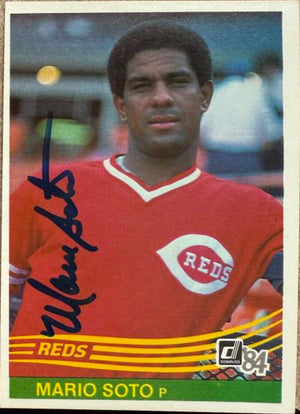 Mario Soto Signed 1984 Donruss Baseball Card - Cincinnati Reds