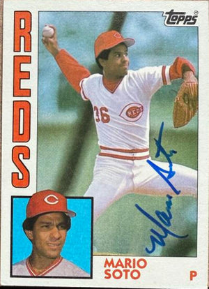 Mario Soto Signed 1984 Topps Baseball Card - Cincinnati Reds
