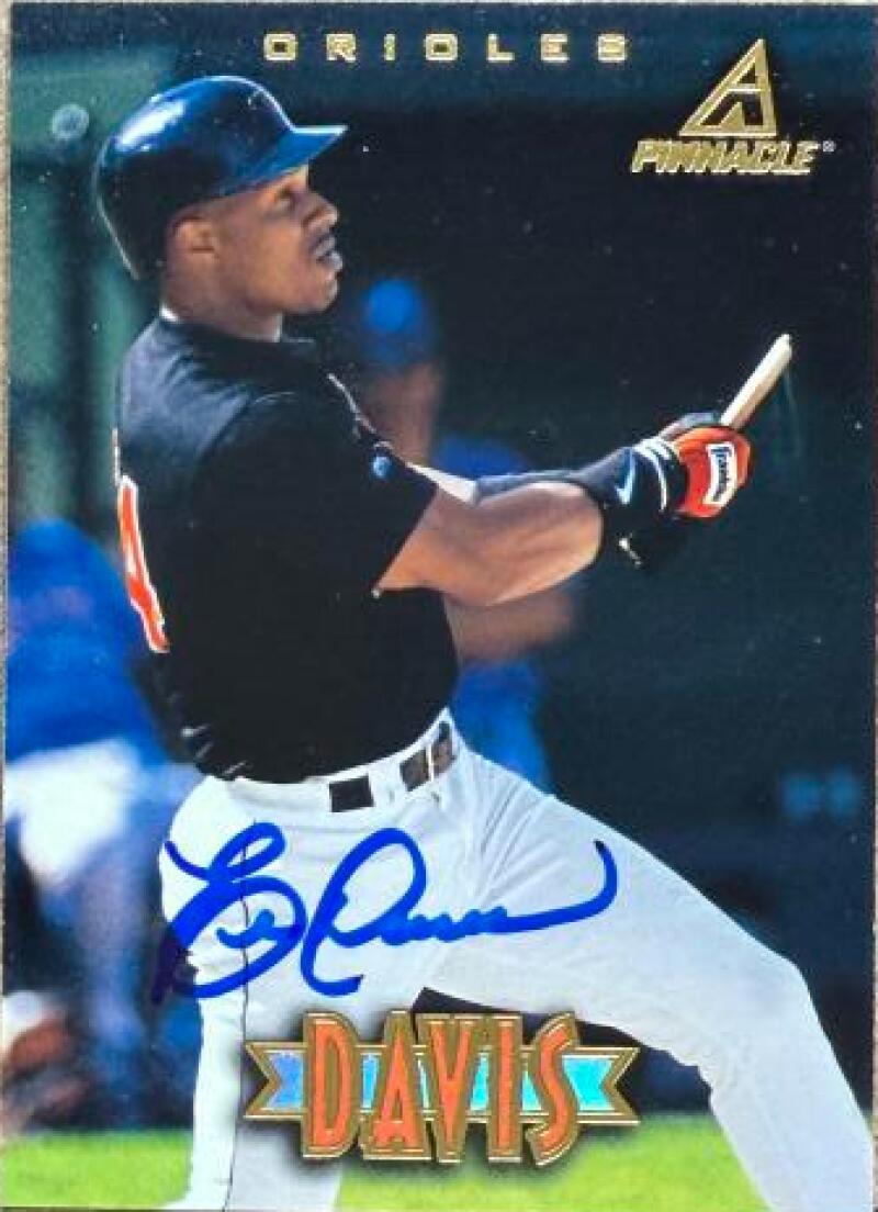 Eric Davis Signed 1997 New Pinnacle Baseball Card - Baltimore Orioles #143