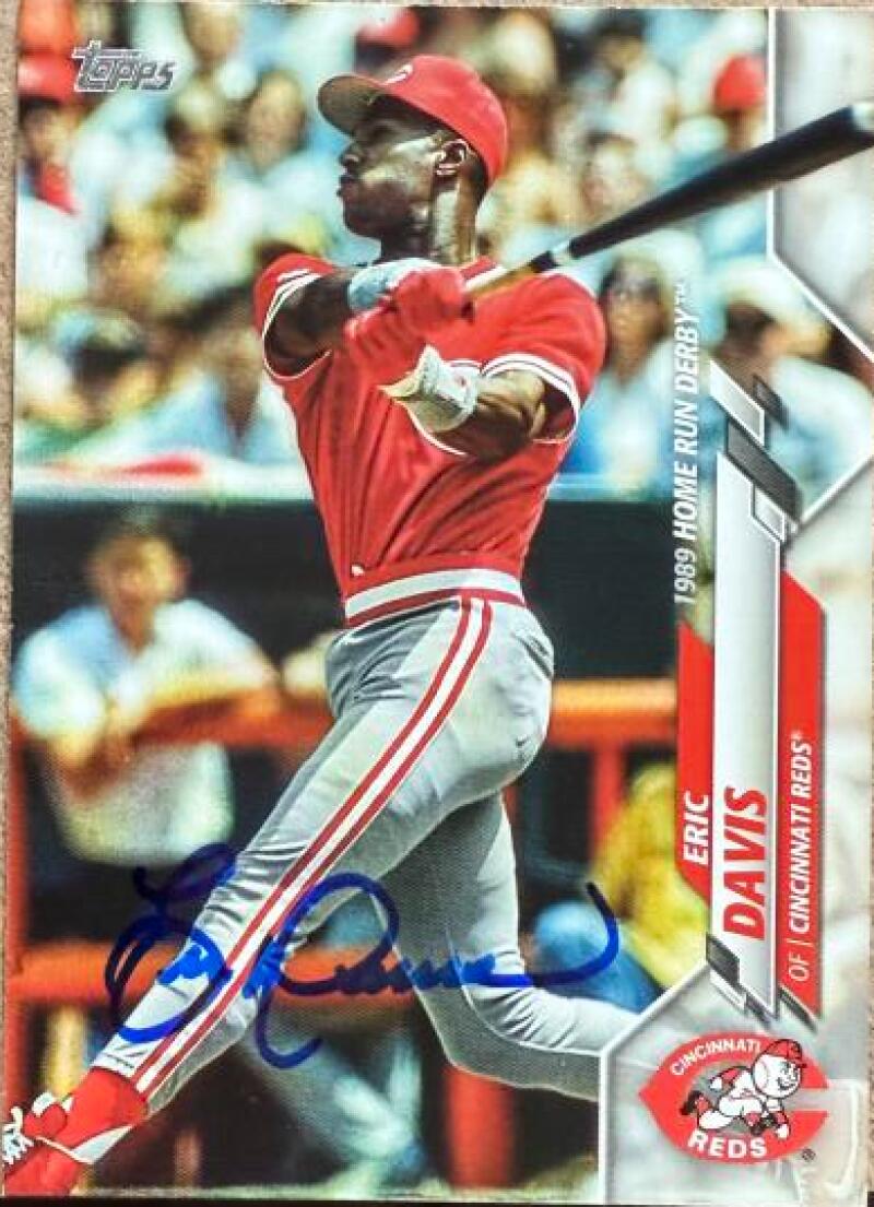 Eric Davis Signed 2020 Topps Update Baseball Card - CIncinnati Reds #U-204 HRD