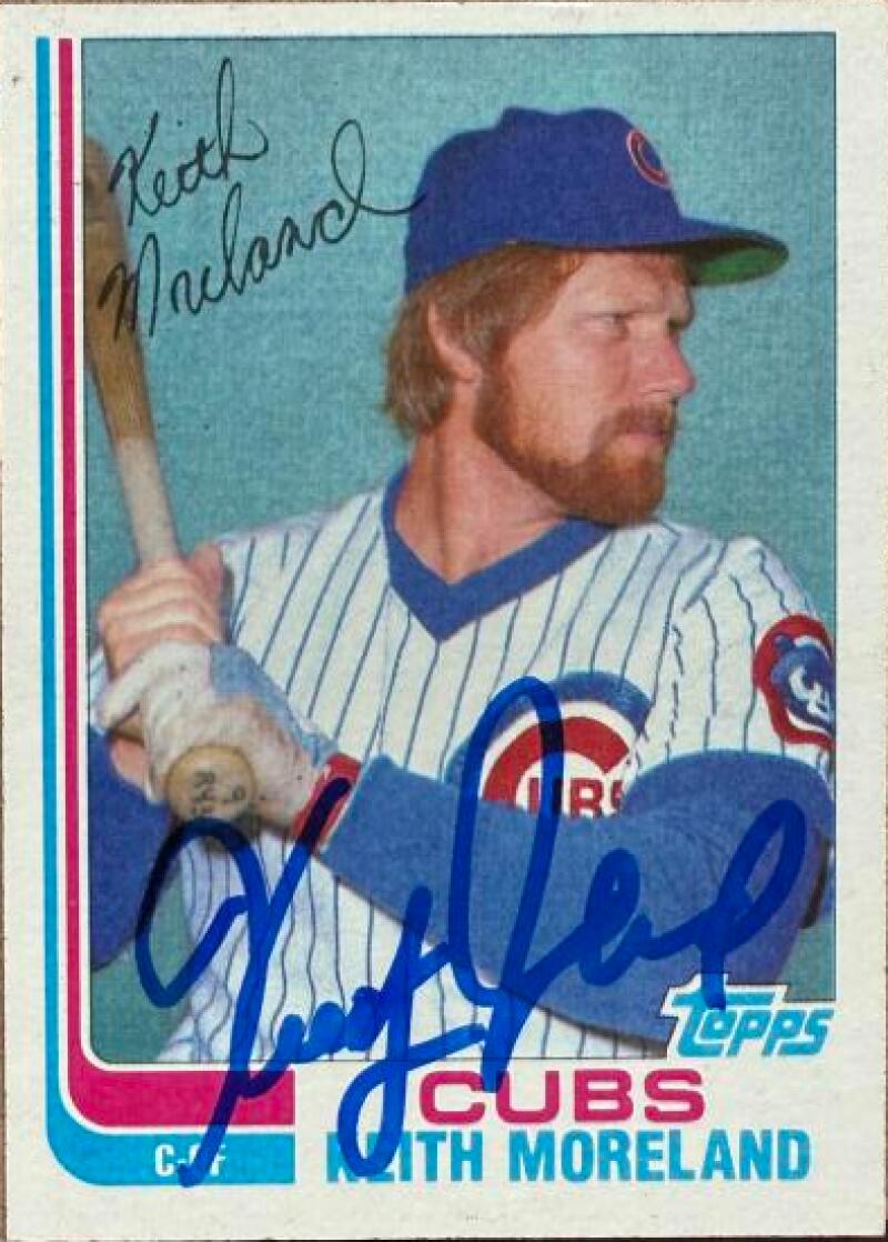 Keith Moreland Signed 1982 Topps Traded Baseball Card - Chicago Cubs #76T