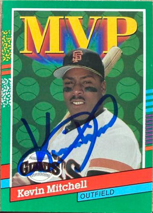 Kevin Mitchell Signed 1991 Donruss Baseball Card - San Francisco Giants #407
