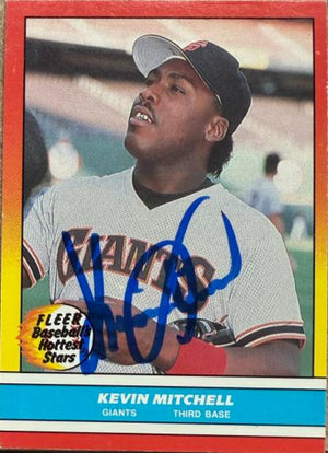 Kevin Mitchell Signed 1988 Fleer Baseball's Hottest Stars Baseball Card - San Francisco Giants #27