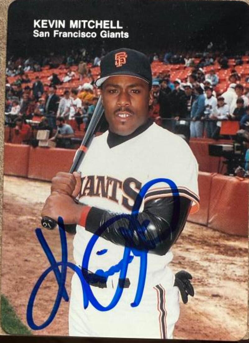 Kevin Mitchell Signed 1988 Mother's Cookies Baseball Card - San Francisco Giants #3