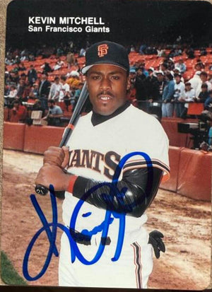 Kevin Mitchell Signed 1988 Mother's Cookies Baseball Card - San Francisco Giants #3