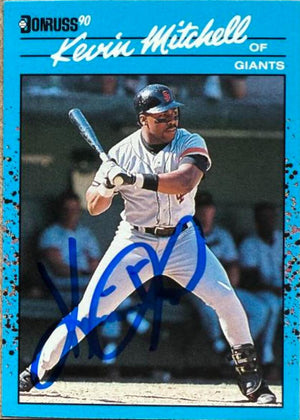 Kevin Mitchell Signed 1990 Donruss Best of the NL Baseball Card - San Francisco Giants #85