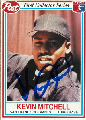 Kevin Mitchell Signed 1990 Post Baseball Card - San Francisco Giants #15 ID: 168578