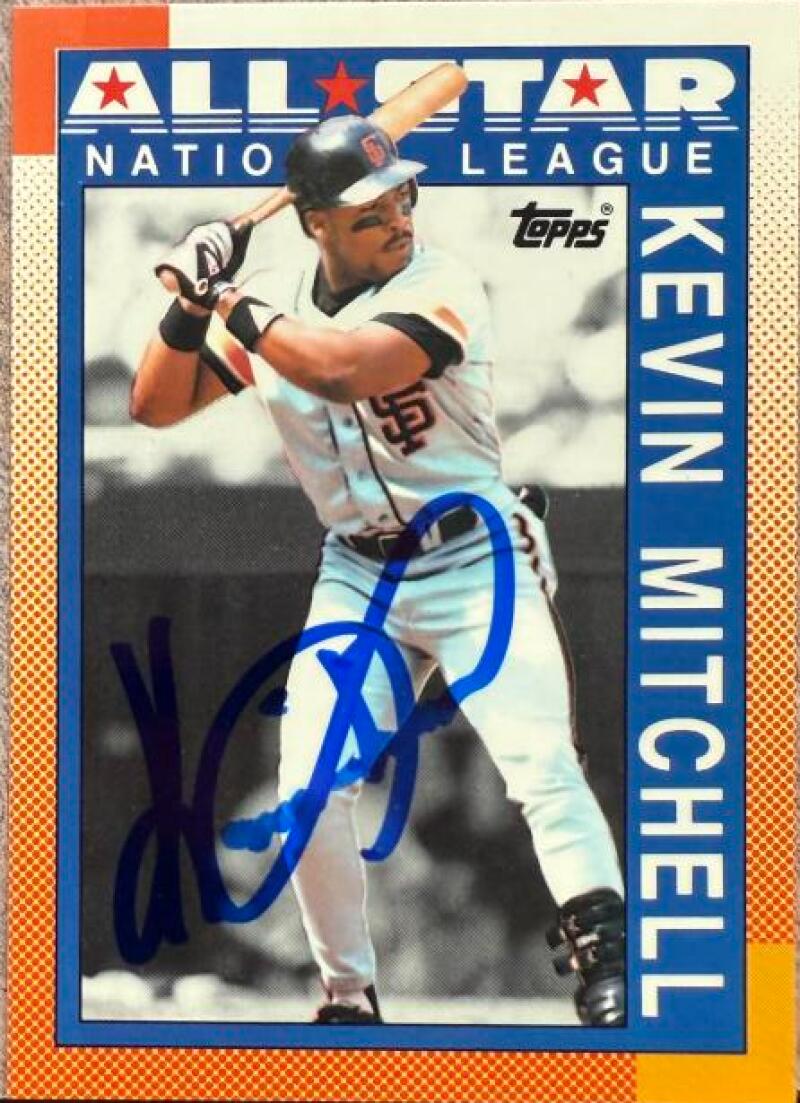 Kevin Mitchell Signed 1990 Topps Tiffany Baseball Card - San Francisco Giants #401