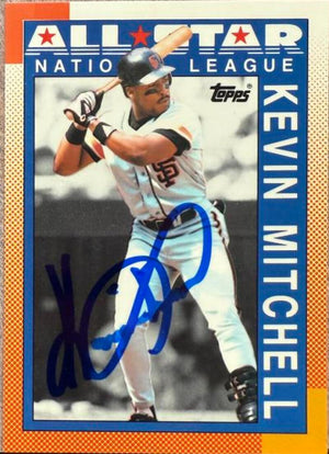 Kevin Mitchell Signed 1990 Topps Tiffany Baseball Card - San Francisco Giants #401