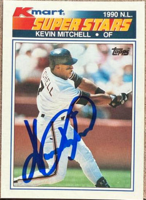 Kevin Mitchell Signed 1990 Topps Kmart Super Stars Baseball Card - San Francisco Giants #6