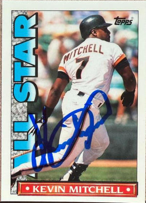 Kevin Mitchell Signed 1990 Topps TV All-Stars Baseball Card - San Francisco Giants #40