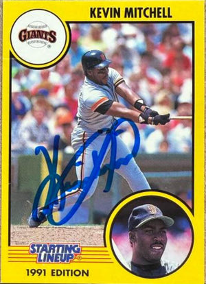 Kevin Mitchell Signed 1991 Kenner Starting Lineup Cards Baseball Card - San Francisco Giants