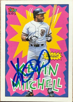 Kevin Mitchell Signed 1992 Topps Kids Baseball Card - San Francisco Giants #59