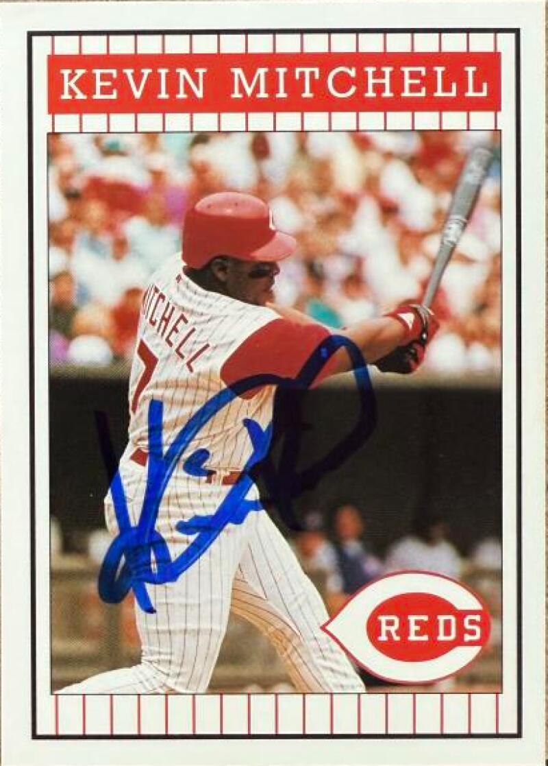 Kevin Mitchell Signed 1993 Kahn's Cincinnati Reds SGA Baseball Card - Cincinnati Reds #NNO