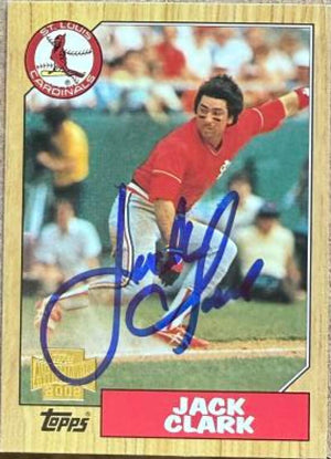 Jack Clark Signed 2002 Topps Archives Baseball Card - St Louis Cardinals
