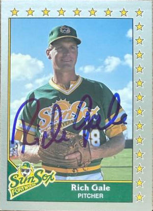 Rich Gale Signed 1991 Pacific Senior League Baseball Card