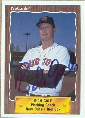 Rich Gale Signed 1990 ProCards Baseball Card - New Britain Red Sox