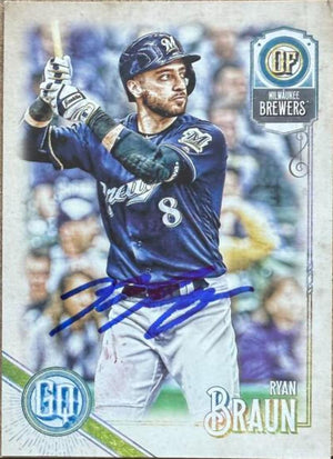 Ryan Braun Signed 2018 Topps Gypsy Queen Baseball Card - Milwaukee Brewers #246