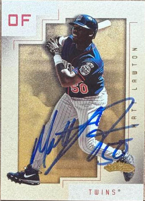 Matt Lawton Signed 2001 Fleer Showcase Baseball Card - Minnesota Twins