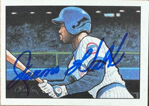 Jerome Walton Signed 1990 Bowman Sweepstakes Baseball Card - Chicago Cubs #NNO