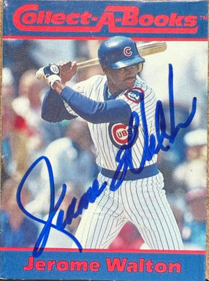 Jerome Walton Signed 1990 Collect-A-Books Baseball Card - Chicago Cubs #15