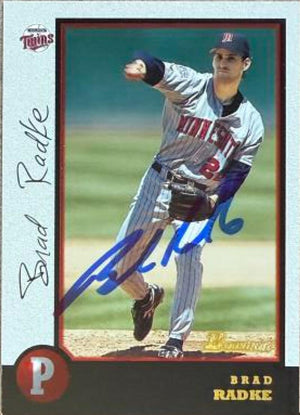 Brad Radke Signed 1998 Bowman Baseball Card - Minnesota Twins